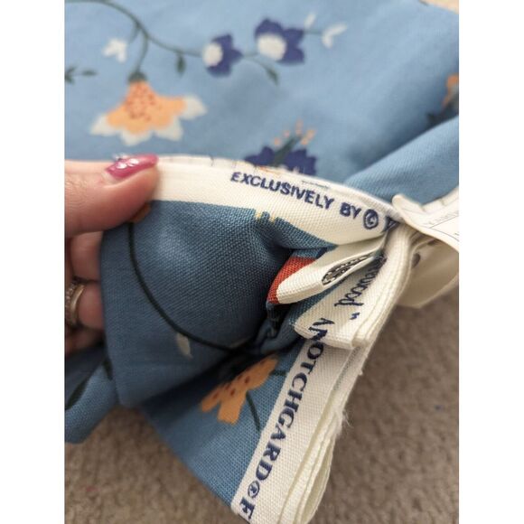 Waverly Tanglewood Fabric Blue 3.25 Yds 48W New Country Cottage Classic - Picture 6 of 6